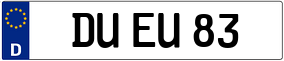Trailer License Plate